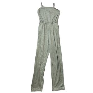 OLD NAVY Tall Long Romper/Jumpsuit With Pockets & Ruched Waist Olive Green